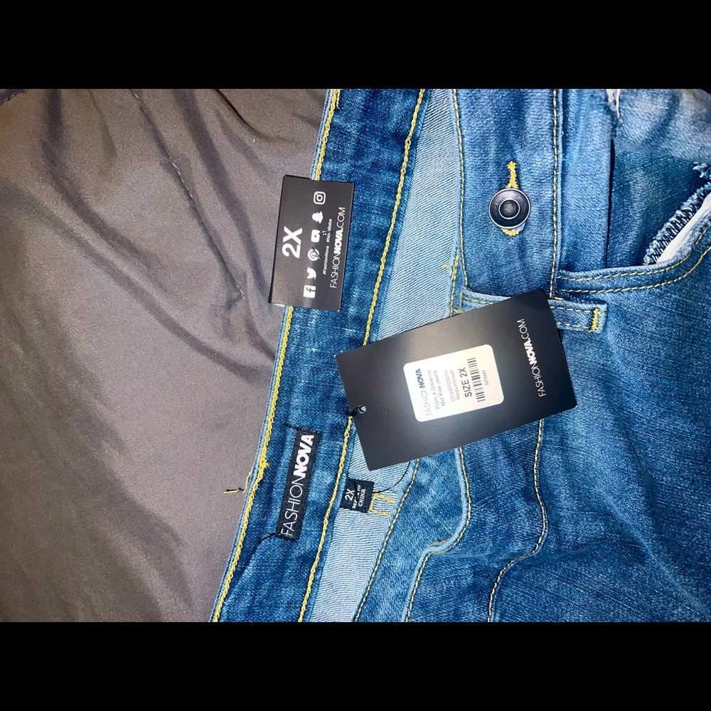 Fashion Mid Rise Jeans